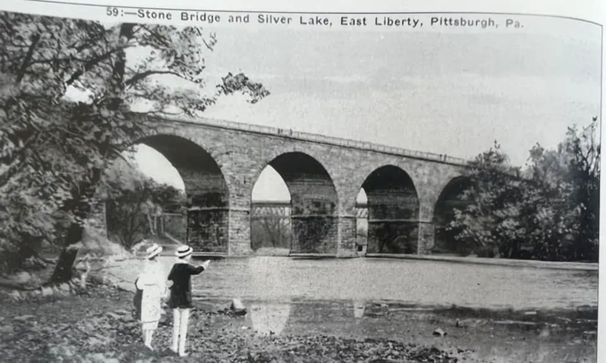 An historic image of the Brilliant Viaduct