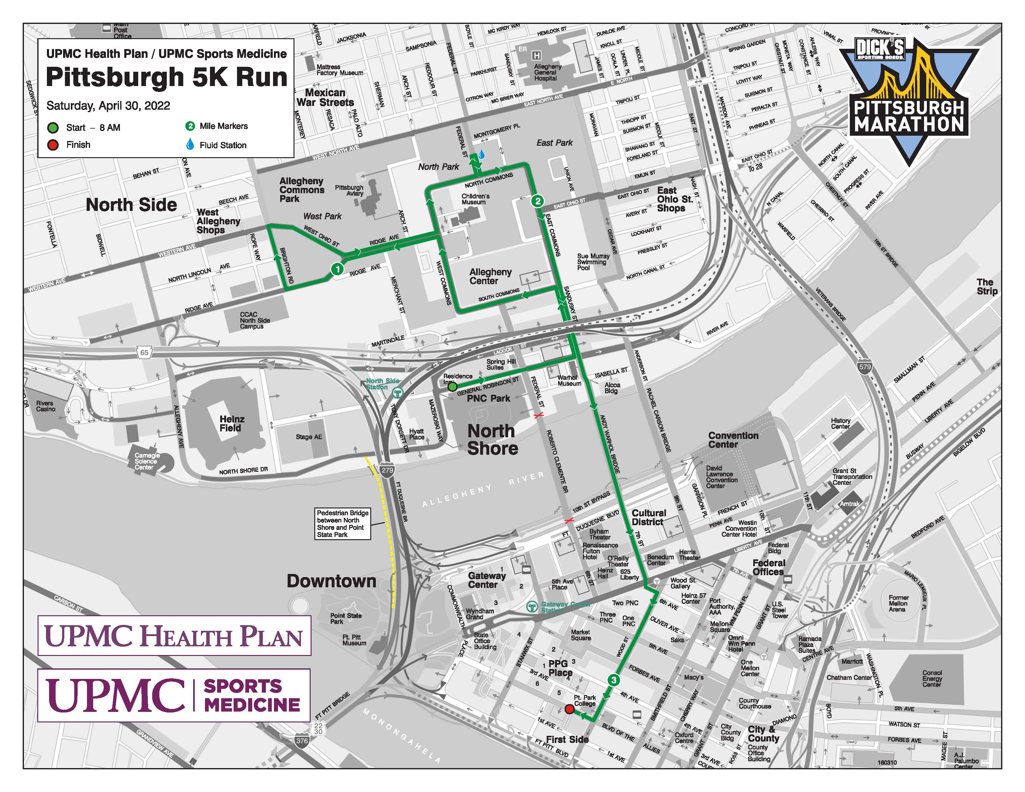 Pittsburgh Marathon 2022 Saturday Map